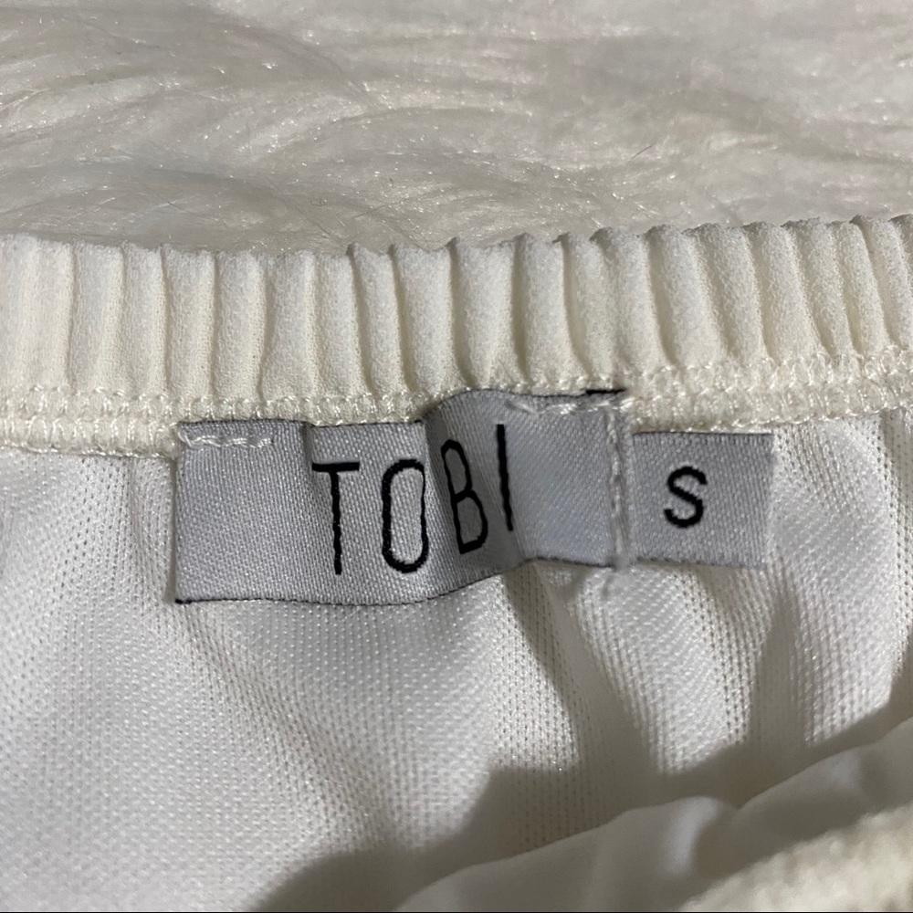 TOBI Off The Shoulder White Mini Dress - Picture 7 of 8